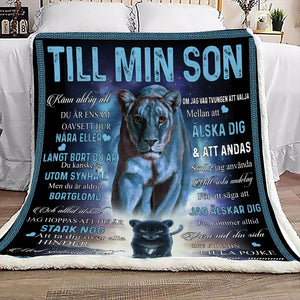 "Till Min Son" Filt - Tiger