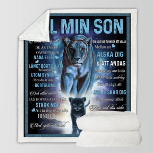 "Till Min Son" Filt - Tiger