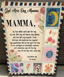 "Till Min Mamma" Filt - Glad mors dag