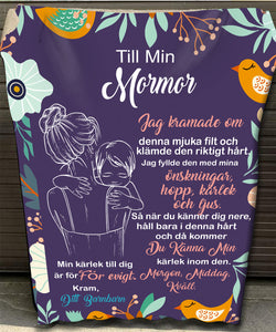 "Till Min Mormor/Farmor" Filt - Kram
